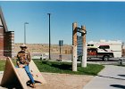 2000-03 0424  Bob at the Rest Area with camper in background