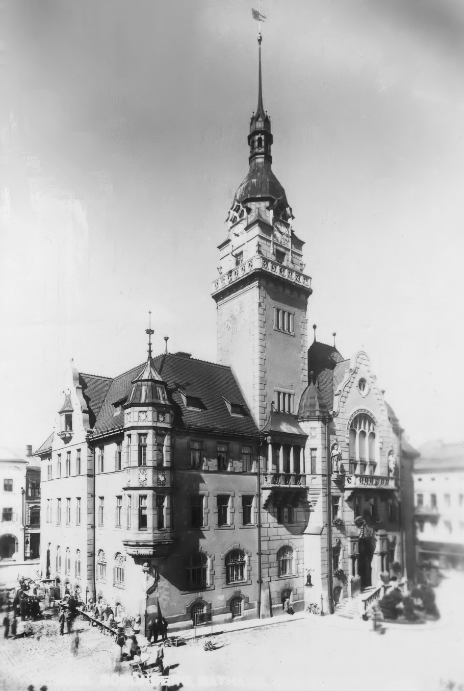 Mhrisch Schnberg Rathaus Mitte 1930er